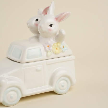 Sl Home "Forest Rabbit", 17 × 10.5 × 17 cm, white color-2