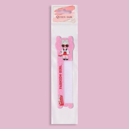 Comb “fashion”, with a pen, curly, 14.7 × 3.7, multi -colored-2