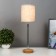Table lamp 16012/1 E14 40W wood-chrom 12.5x12.5x42 cm