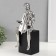 Souvenir Ceramics "Boy with cello" silver 11.5x12x34 cm