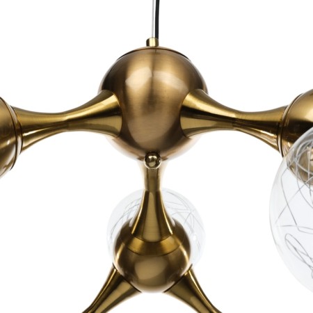 Chandelier "Molecule" 8xg9 brass 73x73x150 cm-5