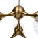 Chandelier "Molecule" 8xg9 brass 73x73x150 cm