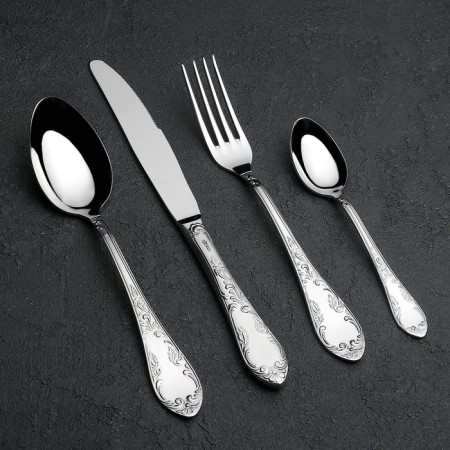 A set of cutlery "Ambassador", 24 items, decorative box, silver color-1