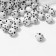 Acrylic bead "Stars", ball d = 8 mm, set 10 g, black and white color