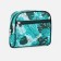 Lightning cosmetic bag, external pocket, green color