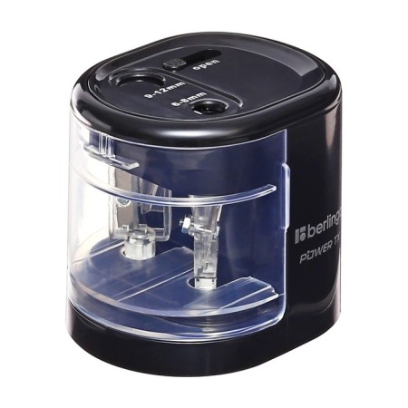 Electric grinder 2 holes Berlingo Power TX, with a container, black-1