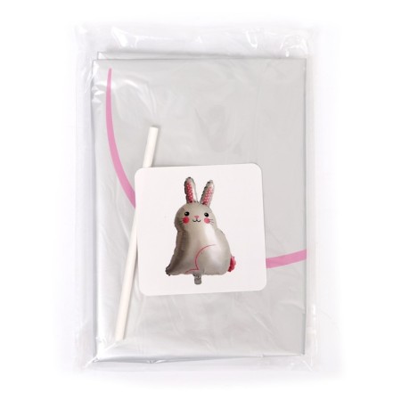 Foil ball 30 "White Bunny"-1
