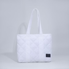 Zipper bag with lightning, white color