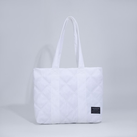Zipper bag with lightning, white color