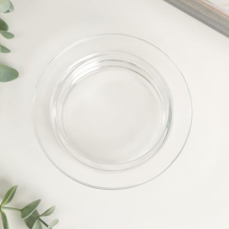 Glass of Glass for 1 candle "Hat" transparent 3x12.3x12.3 cm-2