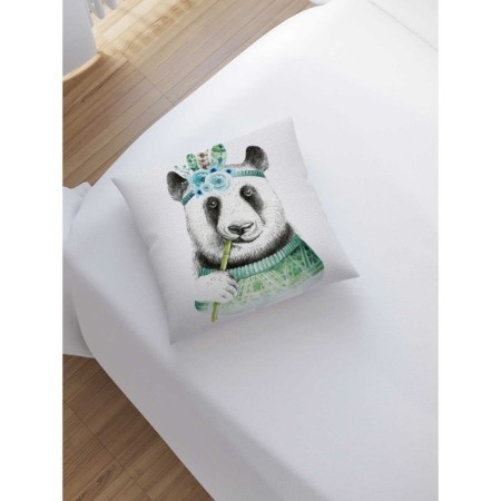 Pill -up pillowcase "Cool Panda", on a zipper, size 45x45 cm-1