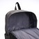 Young backpack from textiles on lightning, waterproof, 4 pockets, color gray color
