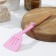 Shovel with slots of the share "Stella", 29 cm, pink color