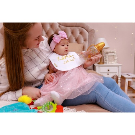 Bibsord for/slobber for feeding "Little Lady" on the button-3