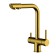 Kitchen mixer Wasserkraft A8377, double -leaf, with access to drinking, glossy gold 92401