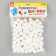 A set of textile details for the decor "bombs" 100 pcs. set, size 1 pc. 1.2 cm, white color