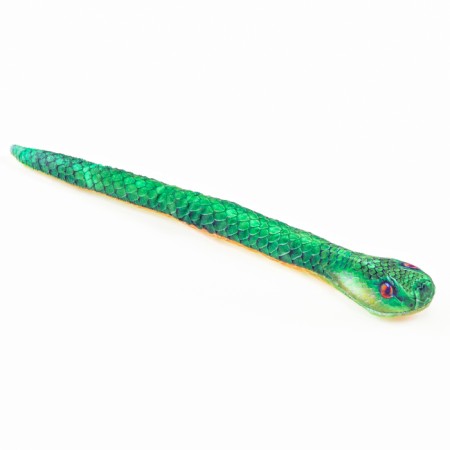Soft toy "Snake", green, realism-2