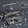 Organizer for storage "Mountains", with a lid, glass, with a mirror -bottom, 1 section, 14.5 × 8.5 × 6 cm, the color is transparent/copper