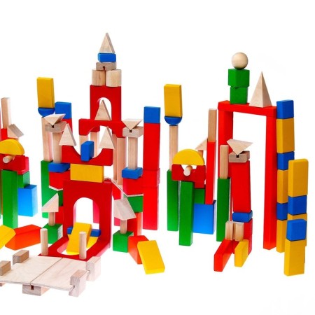Wooden designer "Colorful castle"-14