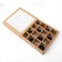 Folding box under 16 sweets with a window, craft, 17.7 x 17.7 x 3.8 cm