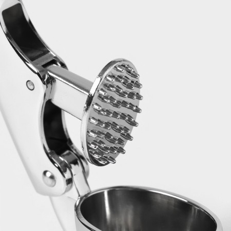 Magistro volt garlic press, stainless steel, silver color-5