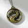 Japan's pendant Fire -breathing dragon, color black gold, 56 cm