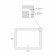 Mirror Uperwood Tanos, 90x80 cm, LED backlight, sensory switch, anti -recovery