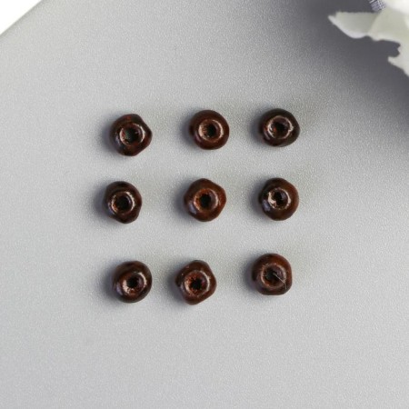 Wooden beads "Brown" set 250pcs, 4x5mm (WDB0416)-1