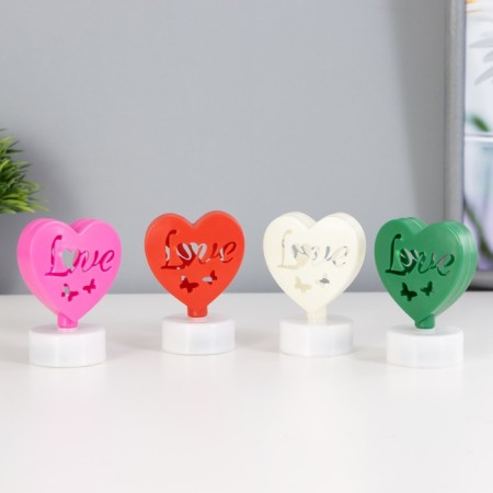 Spinker "Heart" LED from batteries CR2032 MIX 7x5x3.5 cm Risalux