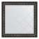 Mirror with engraving in the baguette frame, black Ardeko 81 mm, 85x85 cm