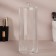 Organizer for cotton pads, with a lid, d = 7.5 × 19.5 cm, the color is transparent