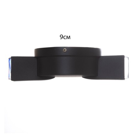 Lamp "Deco" 2xLED 2W 4000K IP66 Black 9.5x4.3x16 cm-4