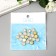 Decor for creativity plastic "Crystal flower" set 20 pcs 1.2x1.2 cm