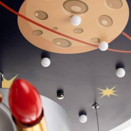 Lamp "Sputnik" 1XLED 110W Dimmer+2x40W E14 gray-blue 68x55x33 cm Bayerlux-7
