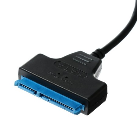 Adapter for SATA, connecting hard drives to Type-C, black-1
