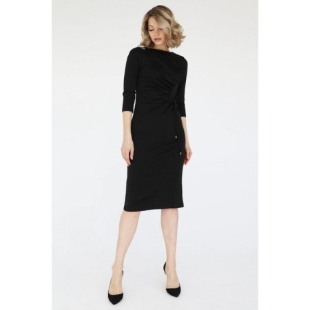 Follow-sized dress with drapery, size 44-1