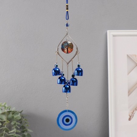 Wind music Metal from the evil eye "Tree of prosperity" 5 bells 35 cm