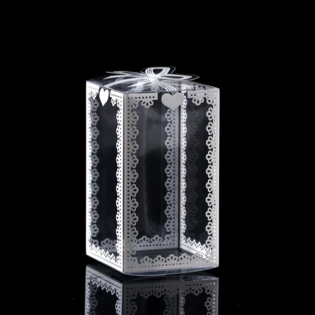 Folding box from PVC 6 x 6 x 10.5 cm