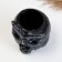 Figure Kashpo "Owl with the Council" Black-Serebro, 9cm