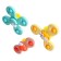Spinners on the suction cups "Underwater World", for bathing in the bathroom, 3 pcs.