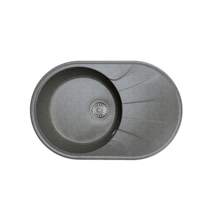 Dr.gans Smart “Viola-740” kitchen washing is 740x480 mm, h = 197 mm, black color is