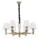Suspended lamp 8x60W E27, size 90.5x90.5x83 cm