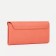 Women's wallet on the button, pink color