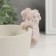 Souvenir Ceramics "White Sheep" on Kashpo 4.6x5.6x8.4 cm