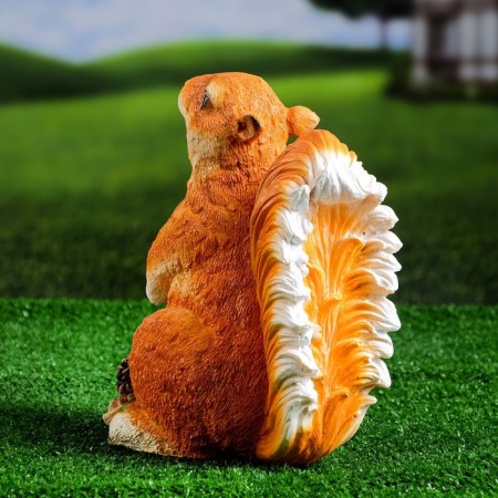 Garden figure "Squirrel standing with cones" 25x20x14cm-3