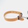 Set: collar (36-56x2.5 cm) and leash (130x1.5 cm), beige and black color