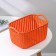 Storage basket with handles "Weaving", plastic, 24 × 16 × 13 cm, color mix