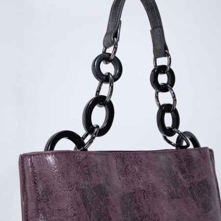 Luggage bag, external pocket, long belt, purple color-3