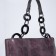 Luggage bag, external pocket, long belt, purple color