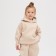 Худи детское MINAKU: Basic Line KIDS цвет бежевый, рост 128